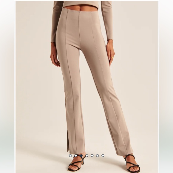 New with tag! Abercrombie Ponte Split-Hem Slim Flare Pant - Picture 4 of 5